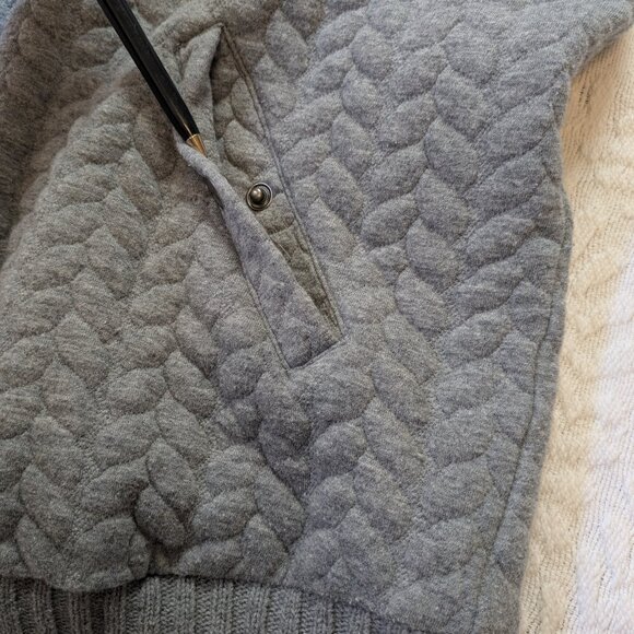 Westbound Gray Cardigan Zip Front Snap Pockets XL - Picture 7 of 12